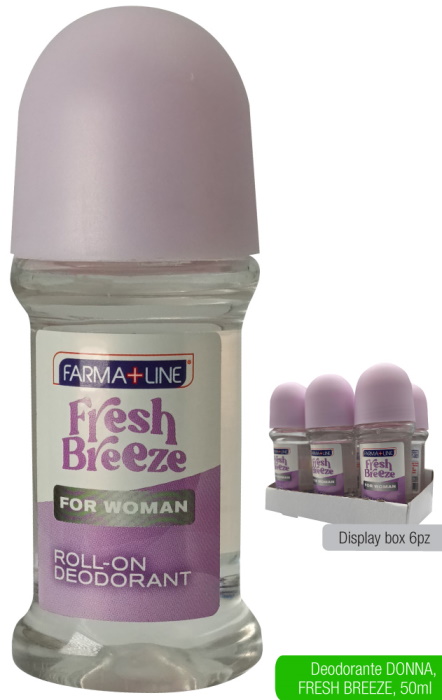 DEO ROLL-ON 50ML DONNA FRESH BREEZE CSP